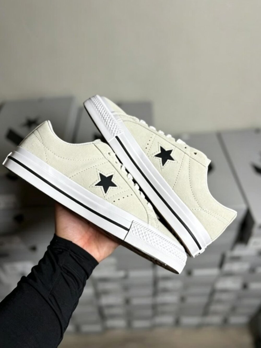 Converse One Star Pro Suede Shoes - Egret/White 172950C Mens CHOOSE SIZE